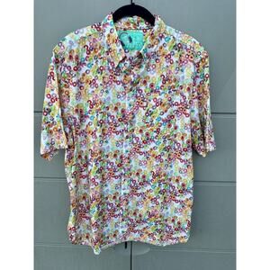 CHUBBIES MENS LARGE THE TOOTY FRUITY THE NUTTER SHORT SLEEVE BUTTON UP SHIRT NEW